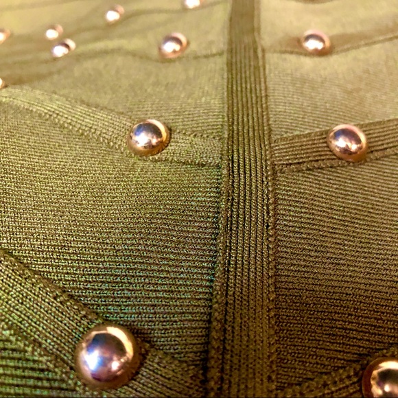 STUDDED BANDAGE MIDI DRESS - Picture 8 of 10